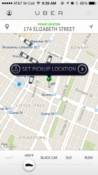 Uber Screenshots Mobile Patterns Uber Screenshots Mobile Patterns
